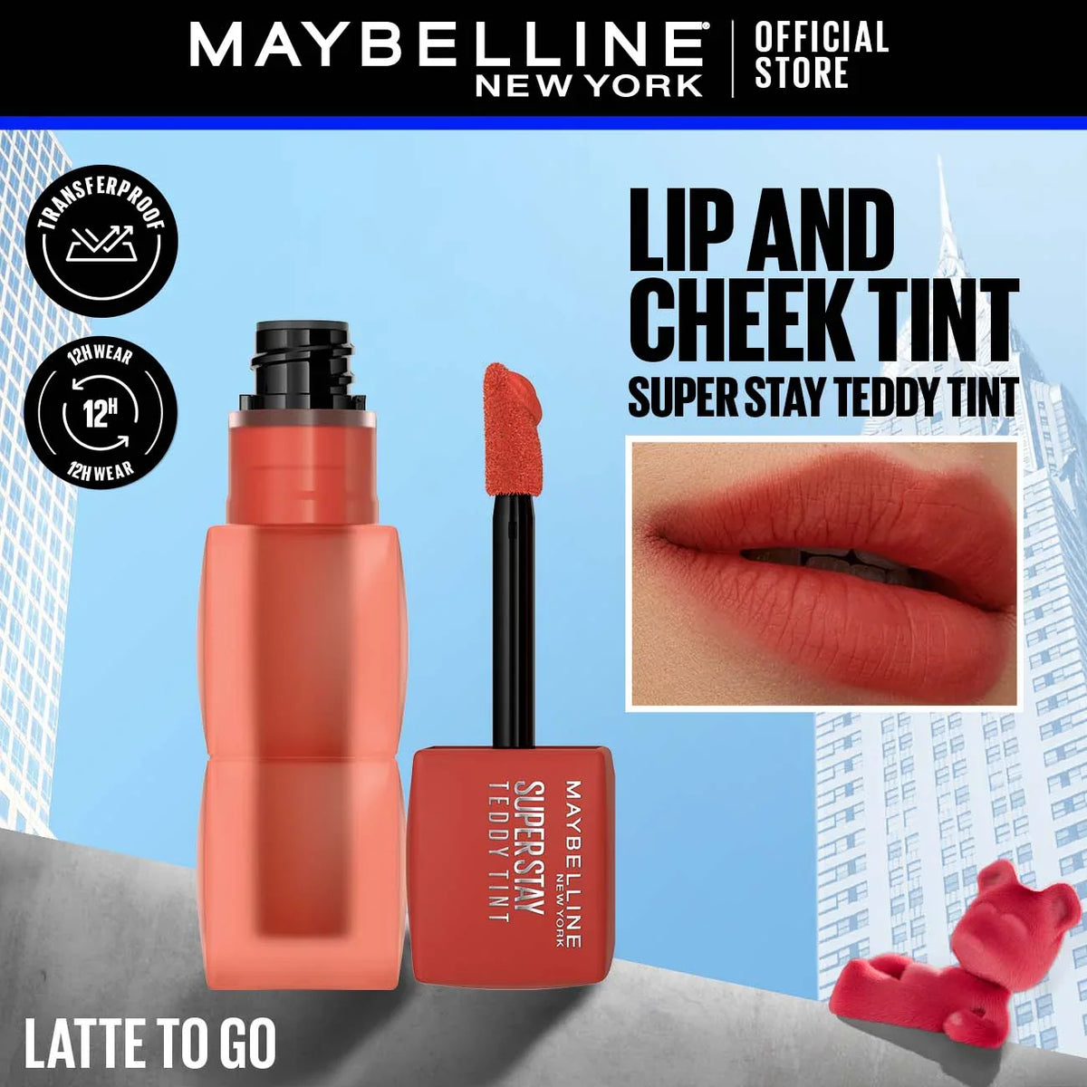 MAYBELLINE SUPER STAY TEDDY TINT LIP GLOSS 75 5MLÂ Â 