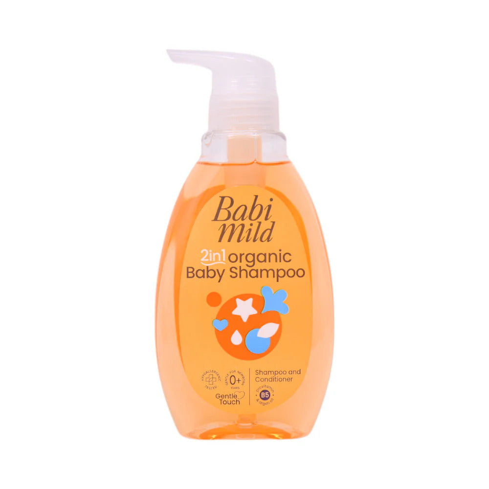 BABI MILD 2IN1 ORGANIC(GOLD) BABY SHAMPOO 400ML