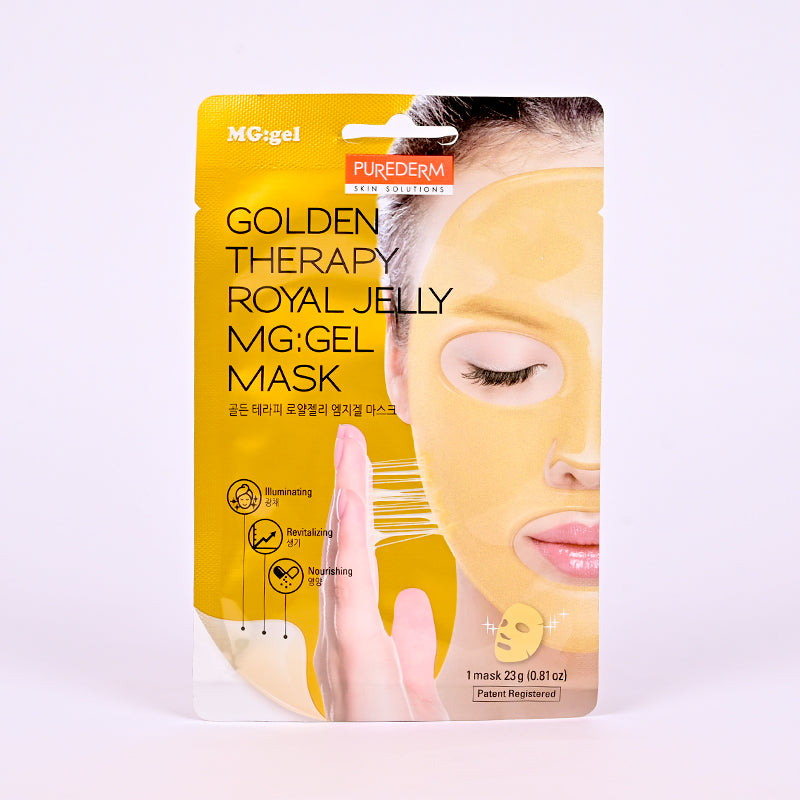 PUREDERM GOLDEN THERAPY GEL FACE MASK ADS384 23GM 1PCS