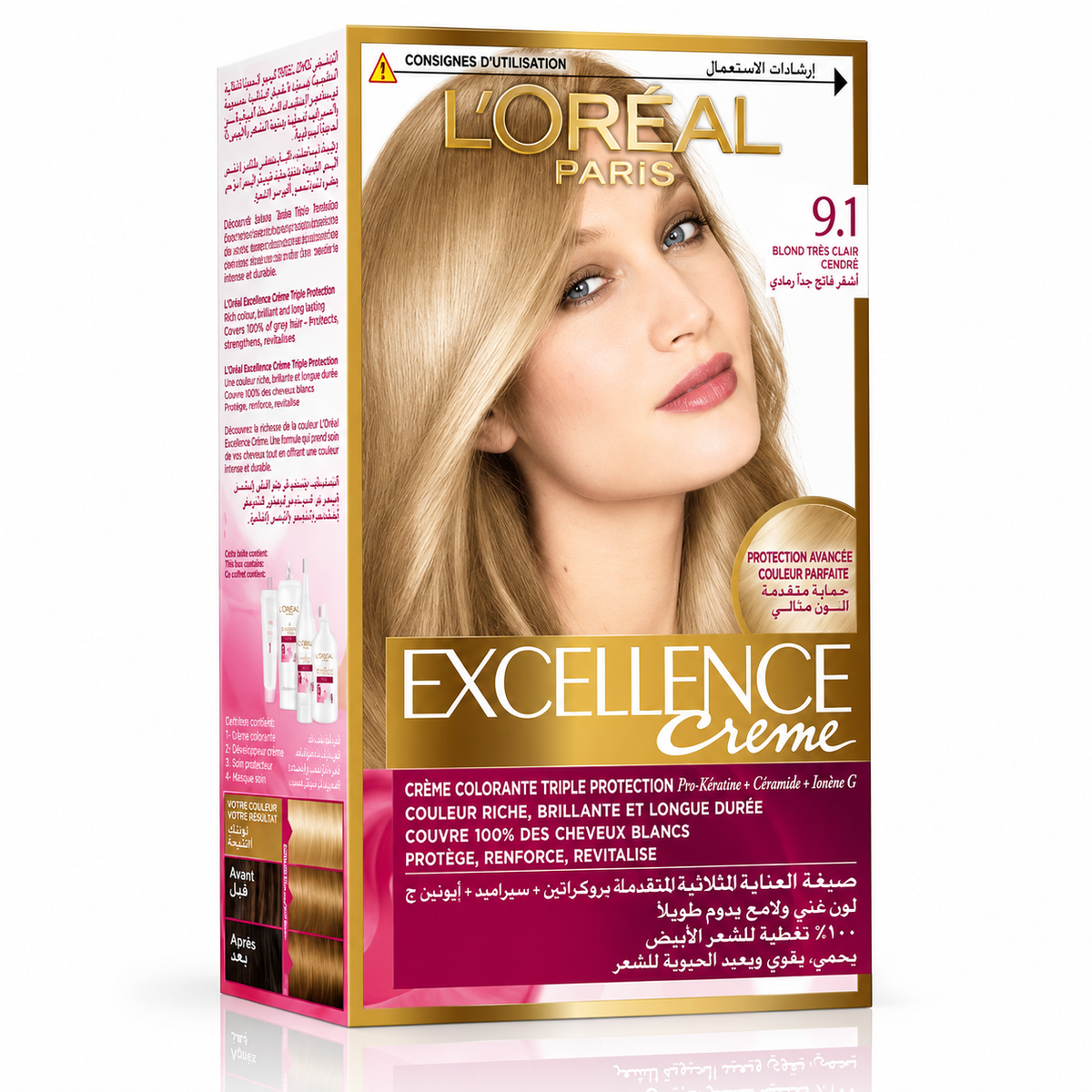 LOREAL EXCELLENCE HAIR COLOR CREAM 9.1 172ML