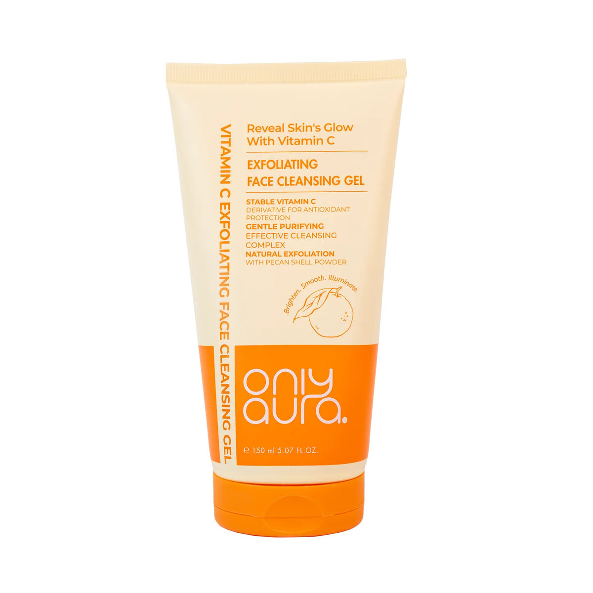 ONLY AURA Vitamin C Cleansing Gel Face Wash 150ml
