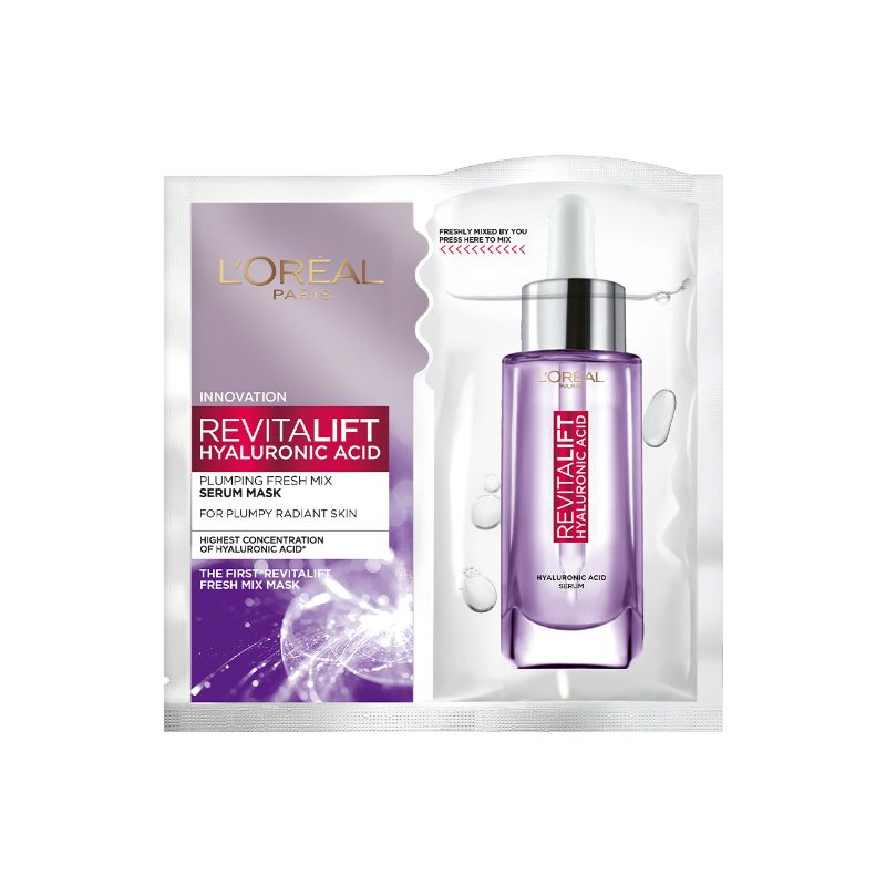 Loreal Revitalift Hyaluronic Acid Serum Face Mask 33Gm 1Pcs