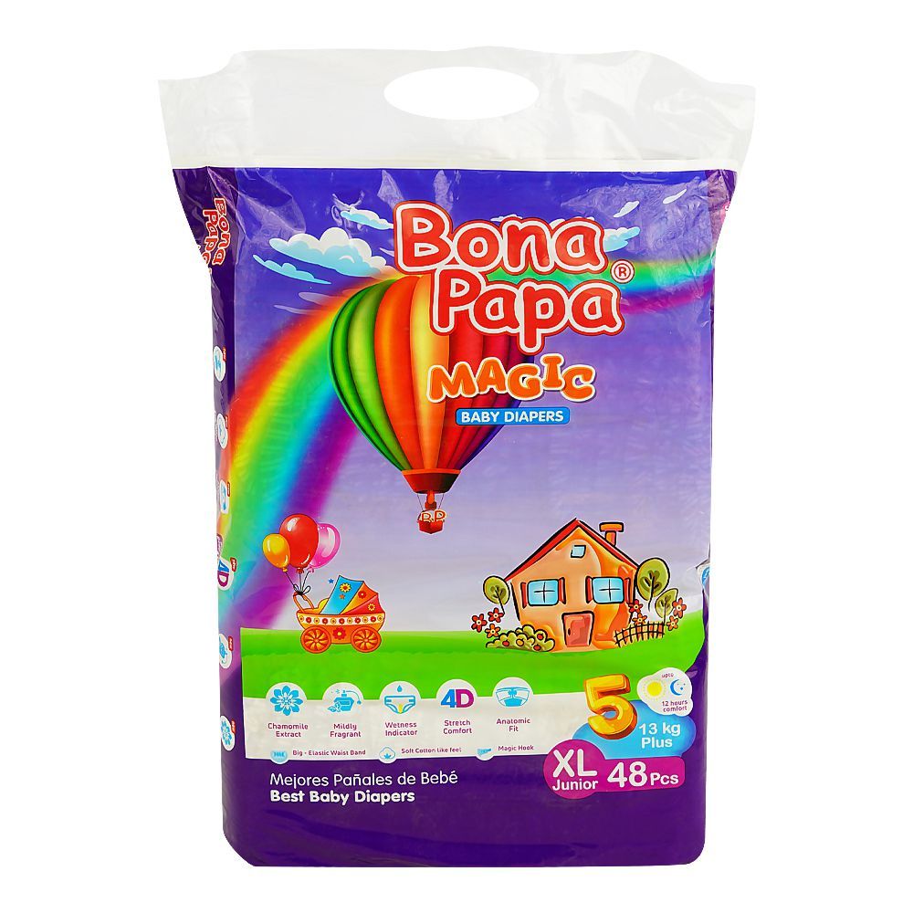 BONA PAPA MAGIC BABY DIAPERS JUMBO XLARGE 48PCS  