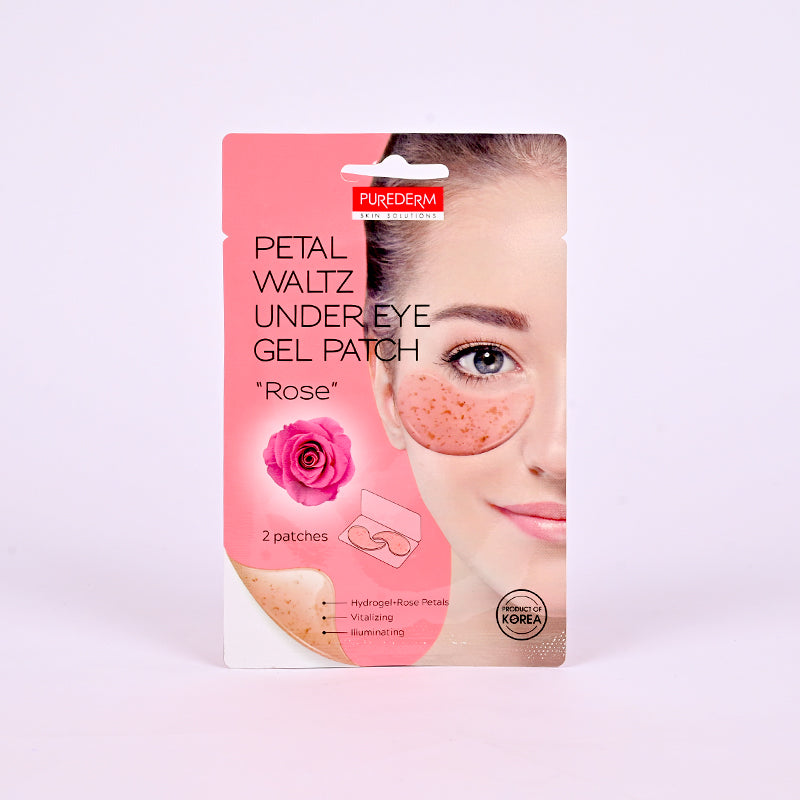 PUREDERM PETAL WALTZ ROSE GEL EYE PATCHES ADS762 2PCS