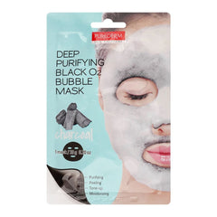 PUREDERM CHARCOAL BLACK O2 BUBBLE FACE MASK ADS370 20GM 1PCS