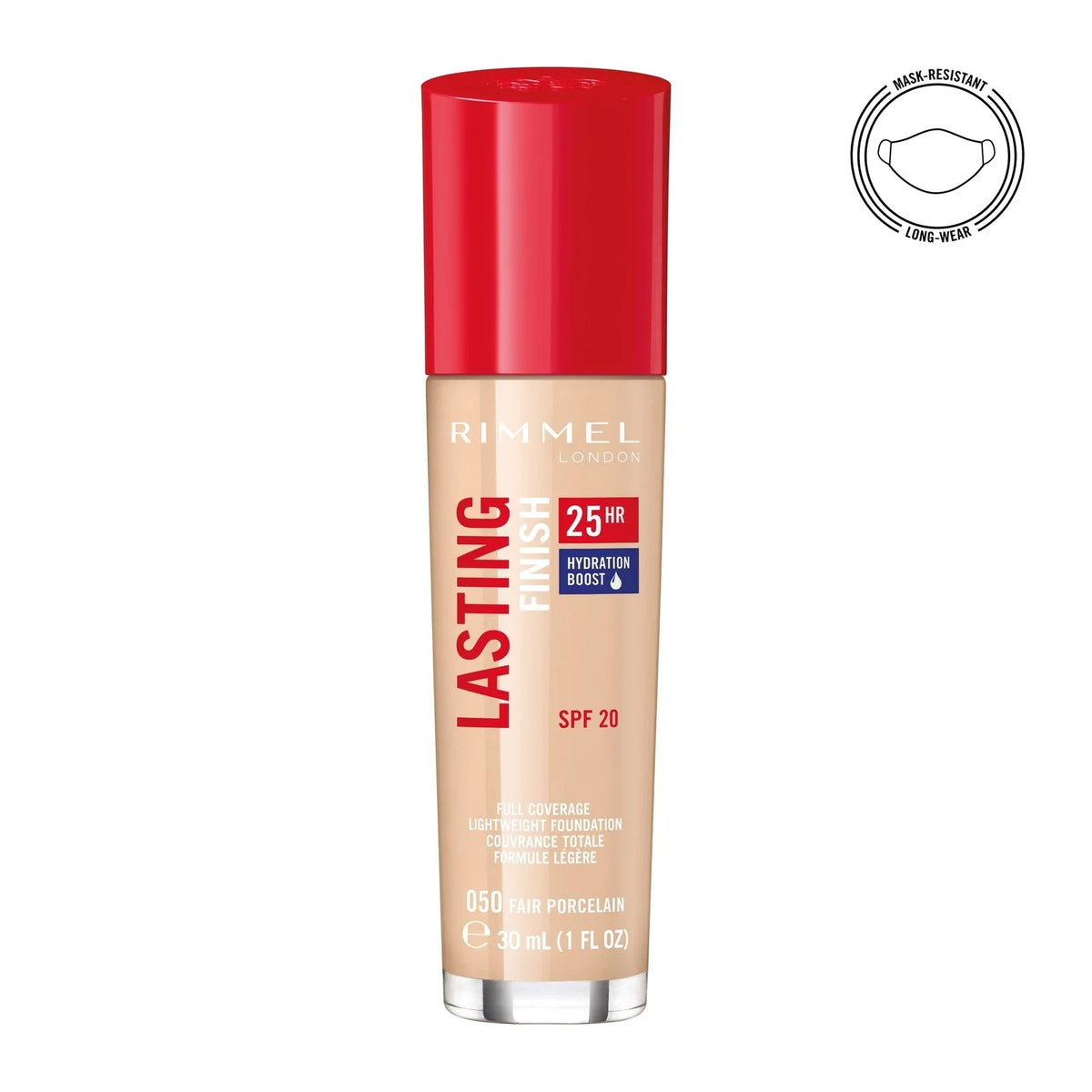 Rimmel Lasting Finish 25 Hour Face Foundation 100 Ivory 30ml