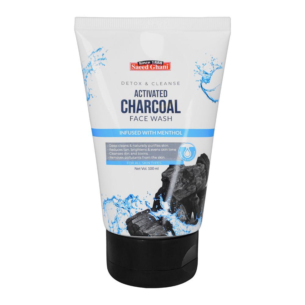 Saeed Charcoal Face Wash 100Ml