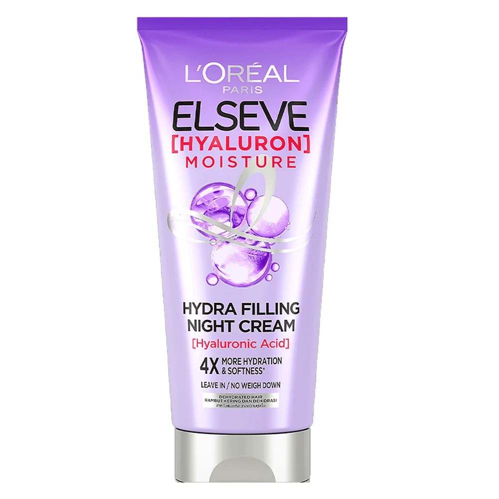 LOREAL ELSEVE HAYLURON HYDRA FILLING NIGHT HAIR CREAM 150ML