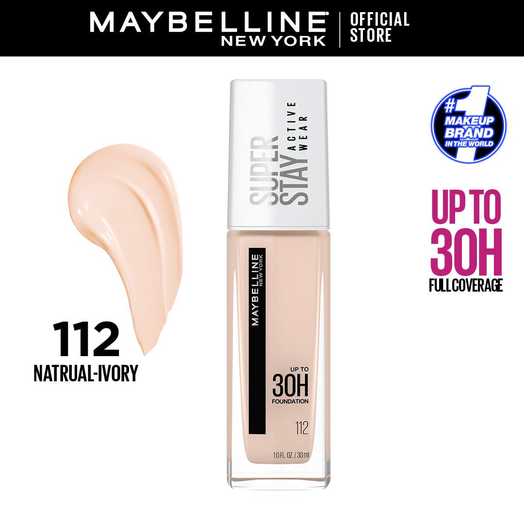 Maybelline Super Stay Foundation (Natural Ivory 112) 30Ml