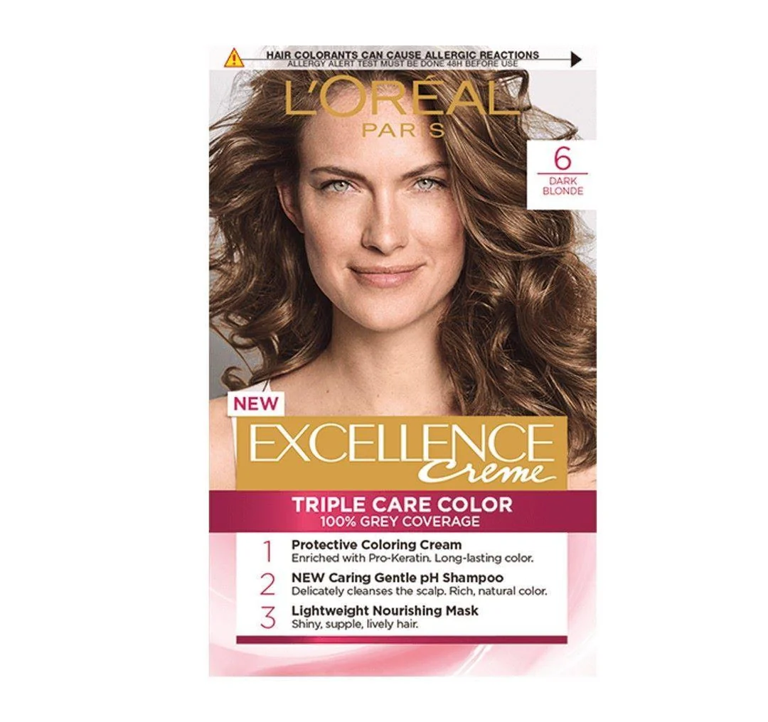 LOREAL EXCELLENCE CREME HAIR COLOR 6 172ML