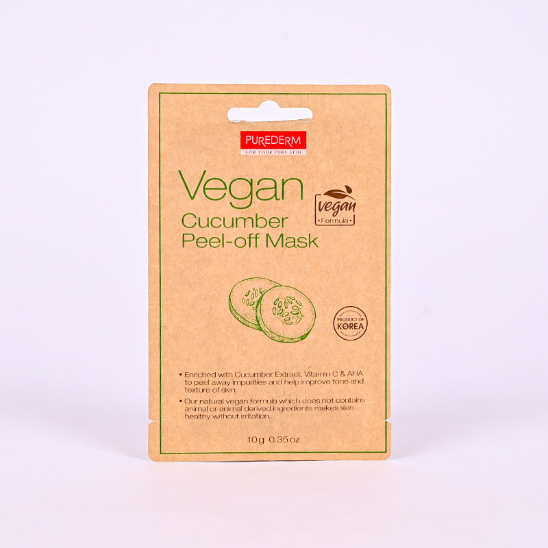 PUREDERM VEGAN CUCUMBER FACE MASK ADS843 10GM