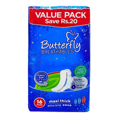 Butterfly Maxi Thick Napkin XLarge 16pcs