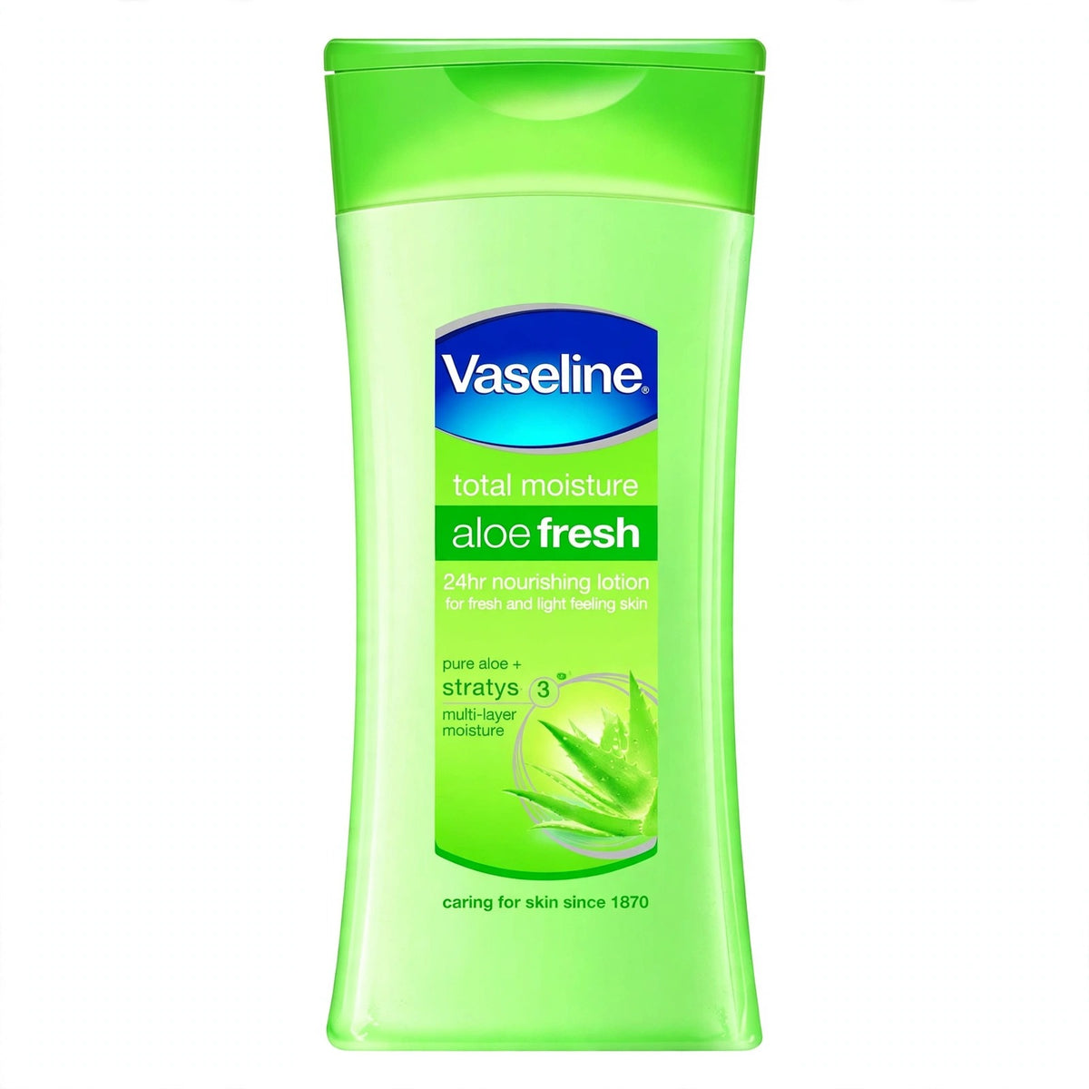 VASELINE TOTAL MOISTURE ALOE FRESH BODY LOTION 200ML (INDO)
