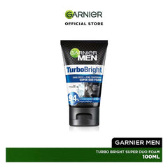 Garnier Men Turbo Light Double White Facial Foam 100Ml