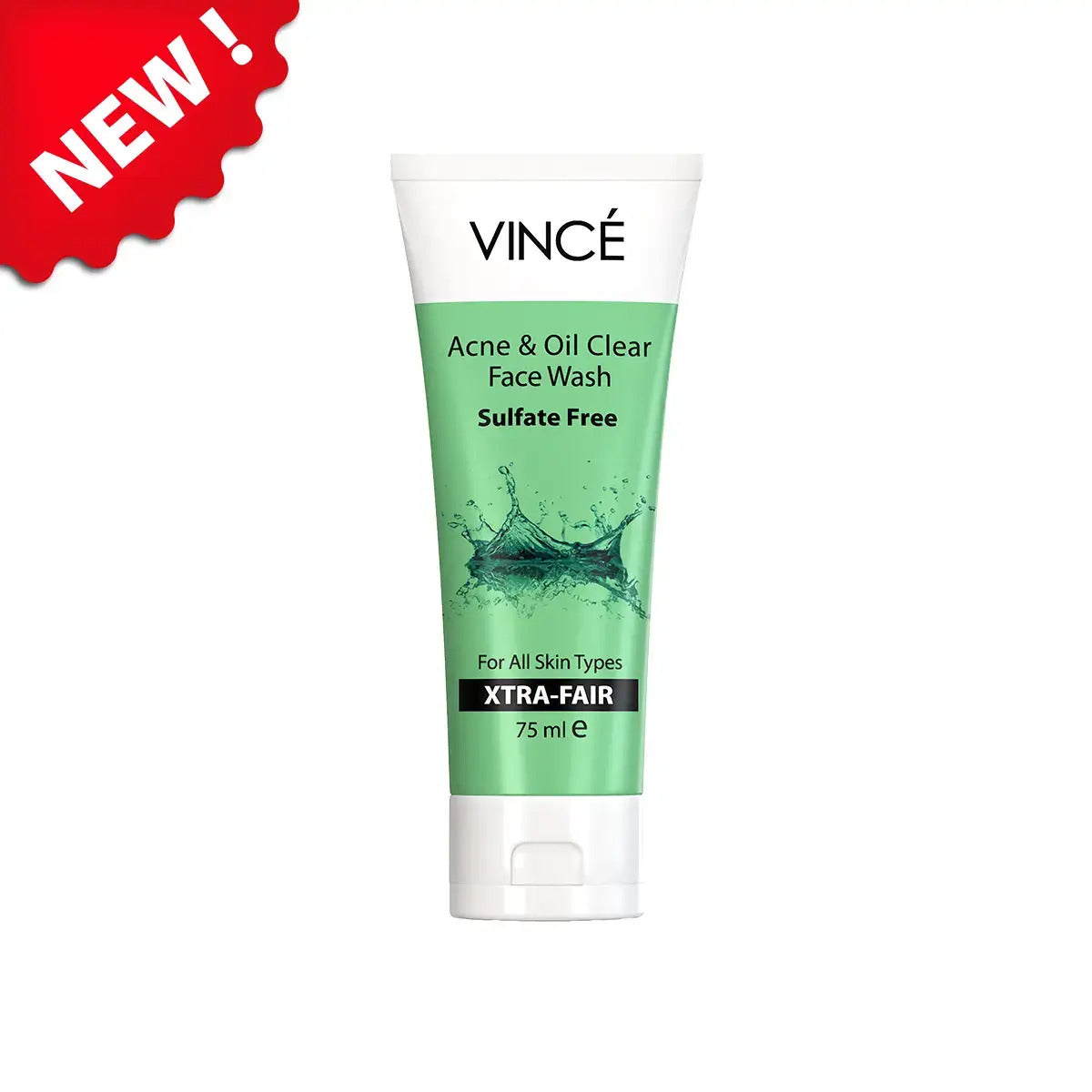 VINCE XTRA FAIR ACNE & OIL CLEAR FACE WASH 75ML