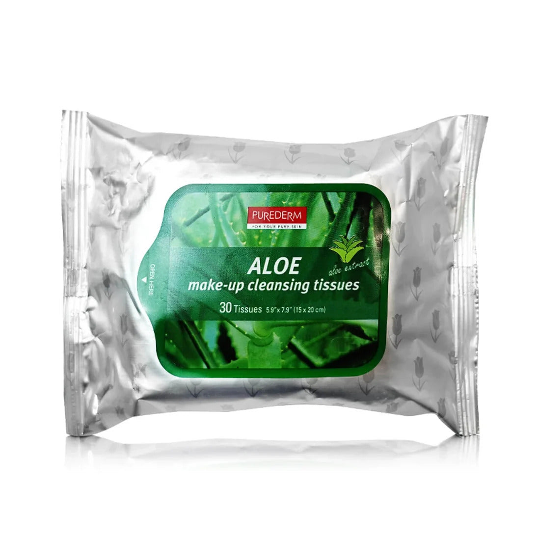 Purederm Aloe Vera Make Up Cleansing Tissue 30Pcs