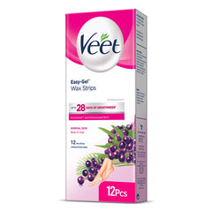 VEET NORMAL SKIN BODY WAX STRIPS 12PCS (C)