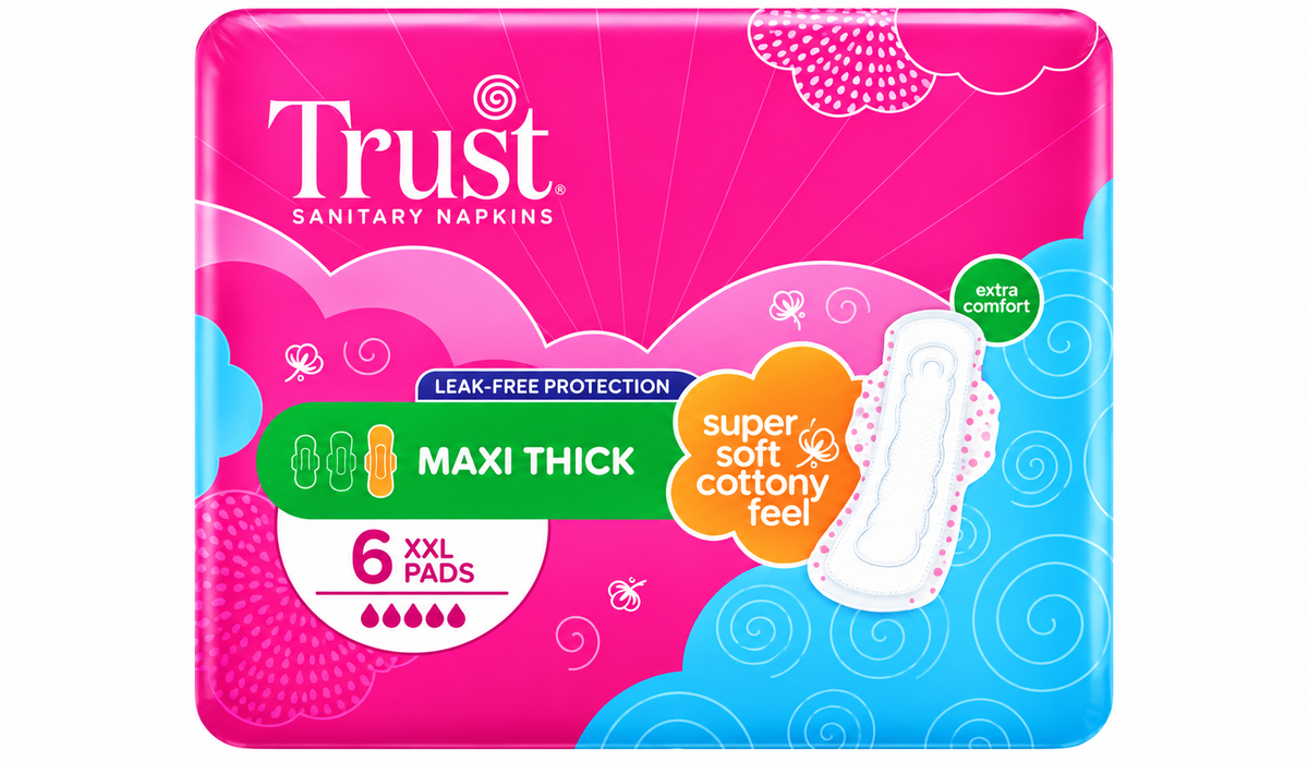 TRUST MAXI THICKS COTTONY NAPKIN XXL 6PCS  