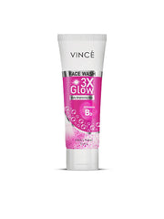 VINCE 3X GLOW BRIGHTENING FACE WASH 75ML  