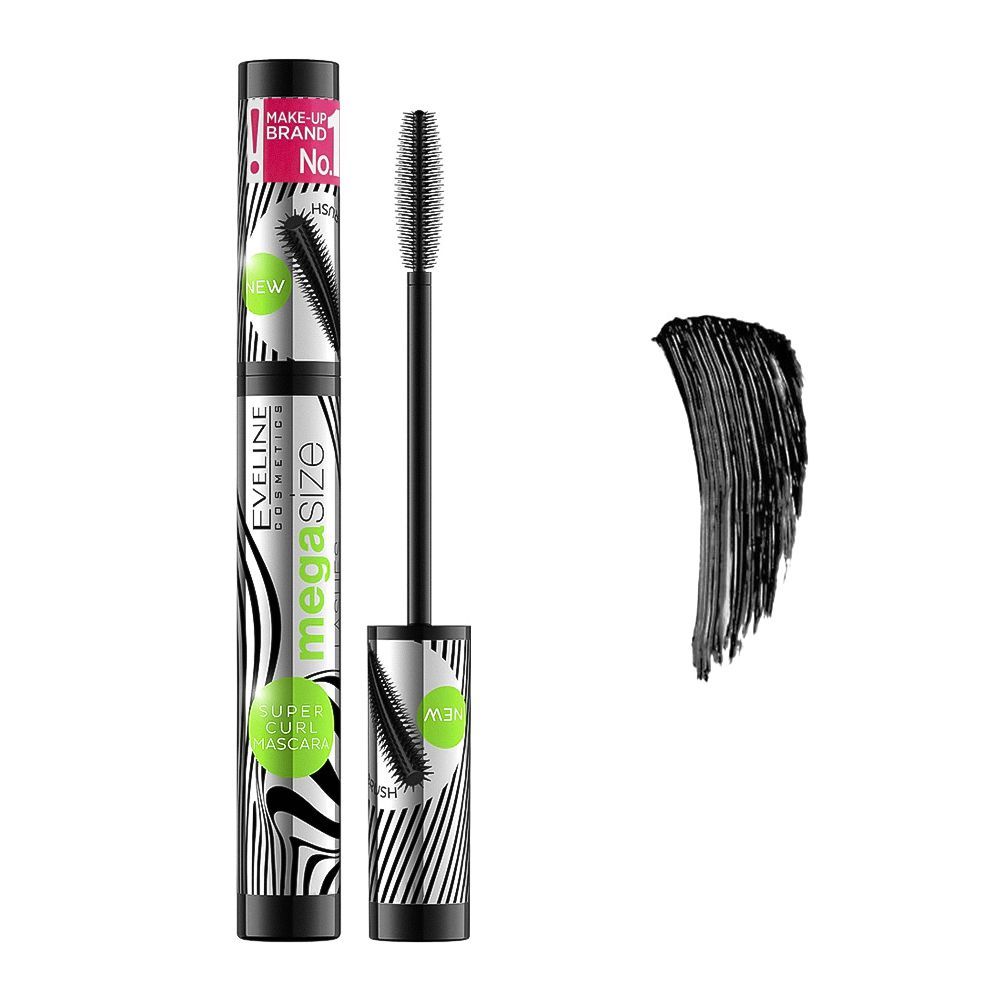 Eveline Mega Size Super Curl Mascara Black 10Ml