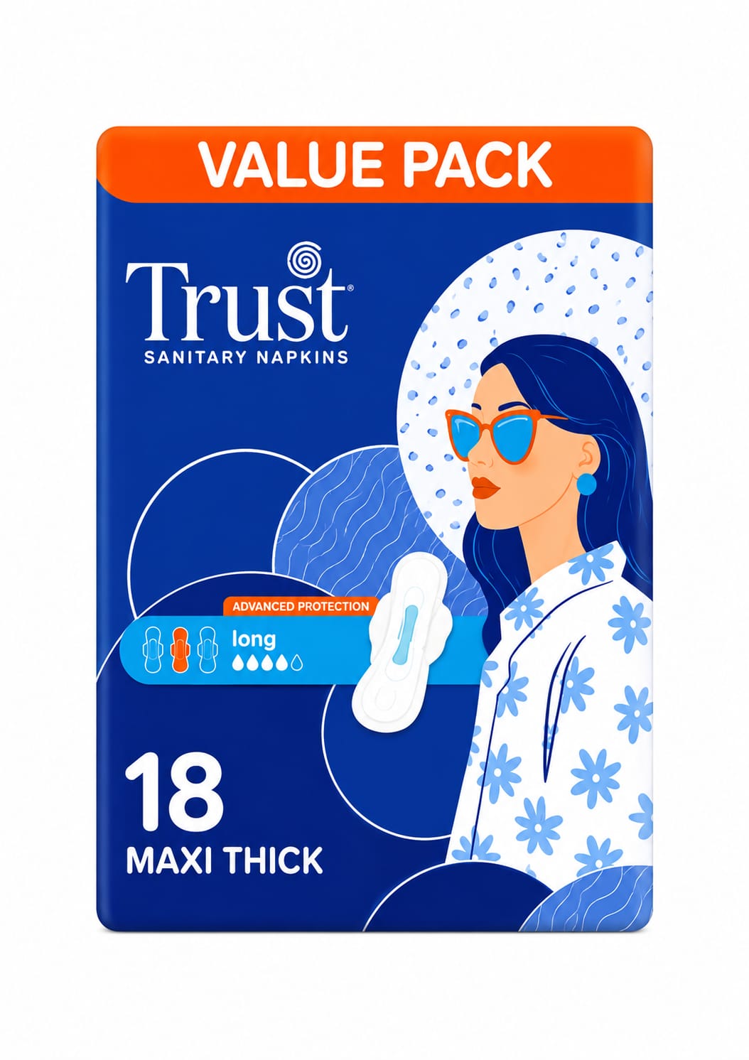 TRUST MAXI THICK NAPKIN EXTRALONG 16PCS