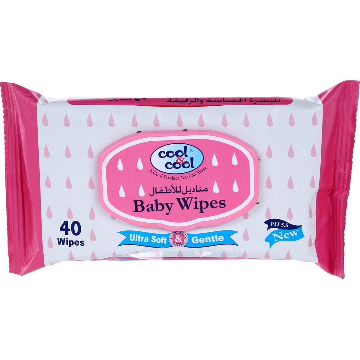 COOL & COOL ULTRA SOFT BABY WIPES B-2382 40PCS