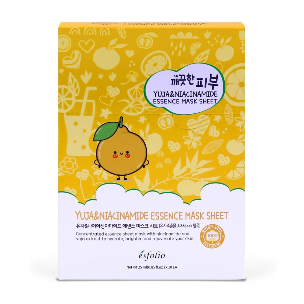 Esfolio Pure Skin Yuja & Niacinamide Essence Mask Sheet 25Ml