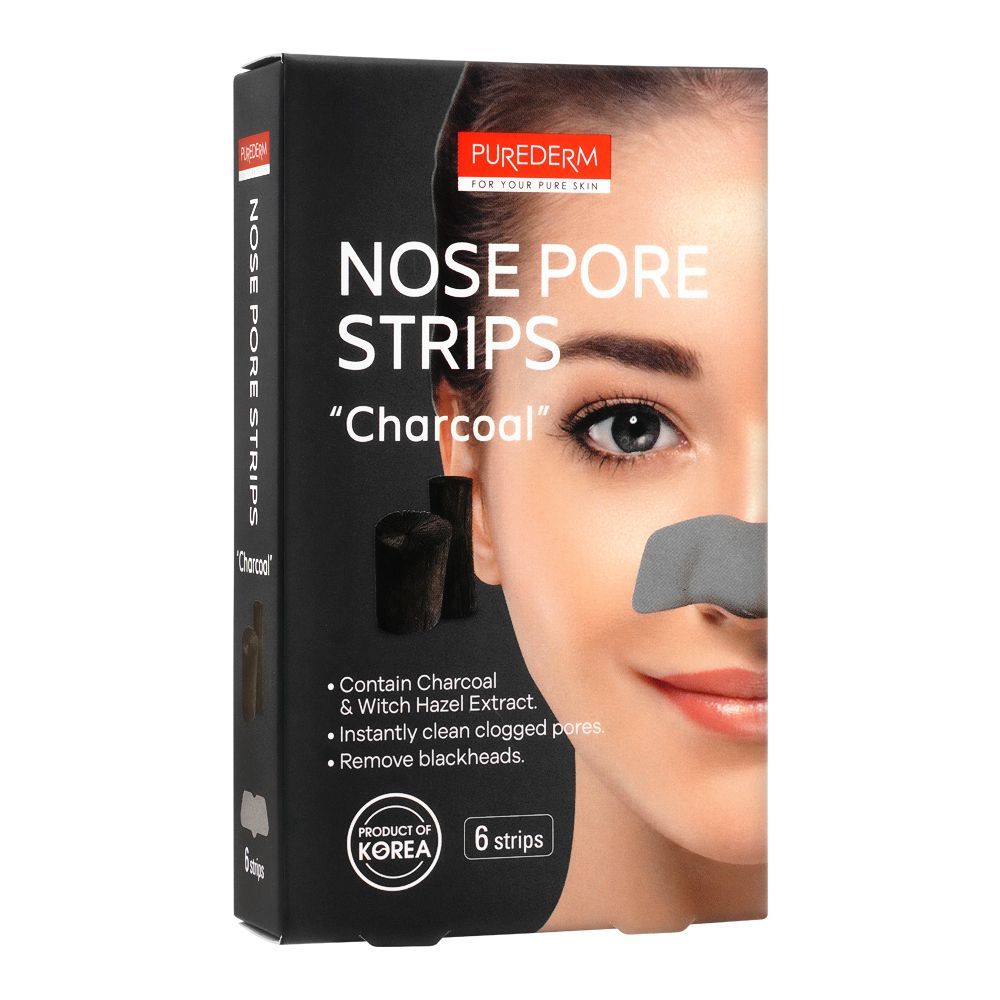 PUREDERM CHARCOAL NOSE STRIPSADS263 6PCS