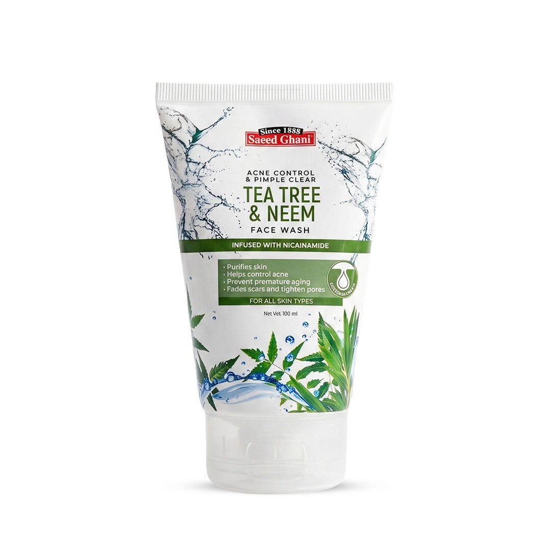 Saeed Tea Tree & Neem Face Wash 100Ml