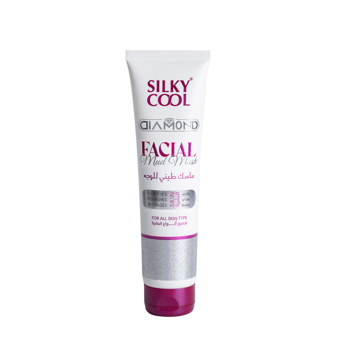 Silky Cool Diamond Facial Mud Mask Tube 140Ml