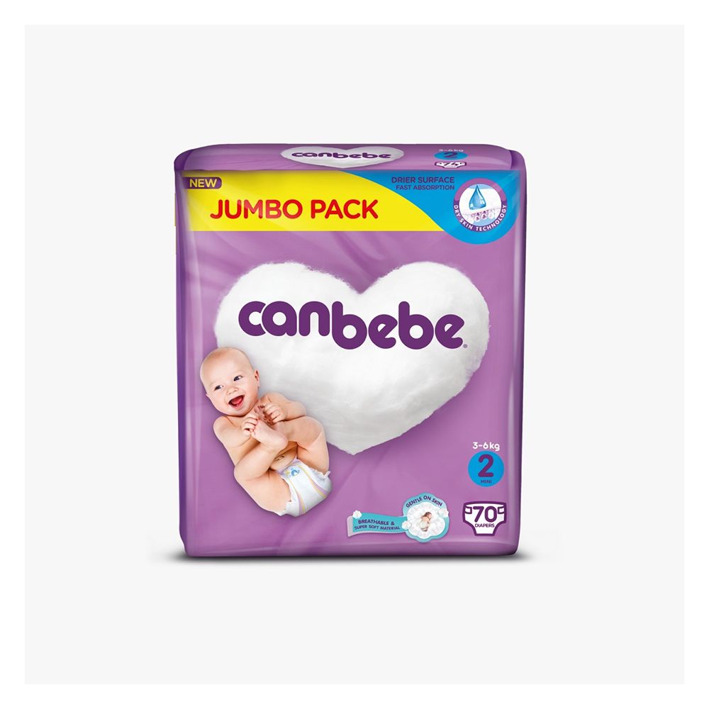 CANBEBE BABY DIAPERS 2 MINI 70PCS