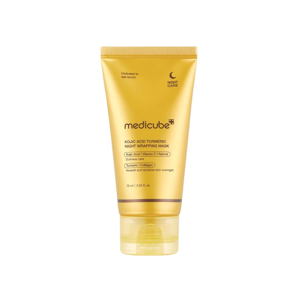 MEDICUBE KOJIC ACID TURMERIC NIGHT WRAPPING MASK 75ML