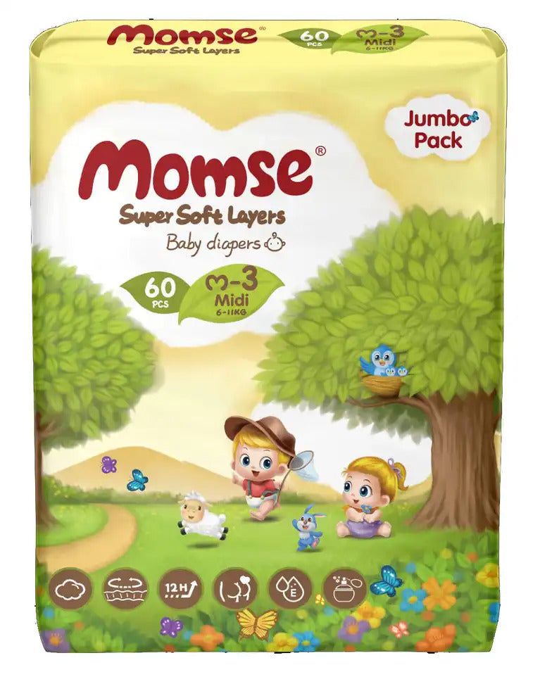 Momse Baby Pants Jp Medium 60Pcs