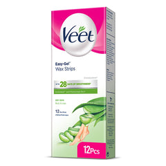 VEET DRY SKIN BODY WAX STRIPS12PCS (C)