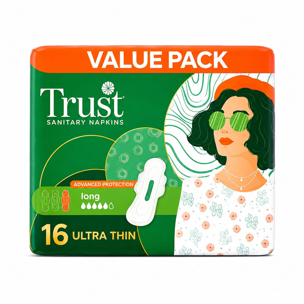 TRUST ULTRA THIN NAPKIN EXTRALONG 7PCS