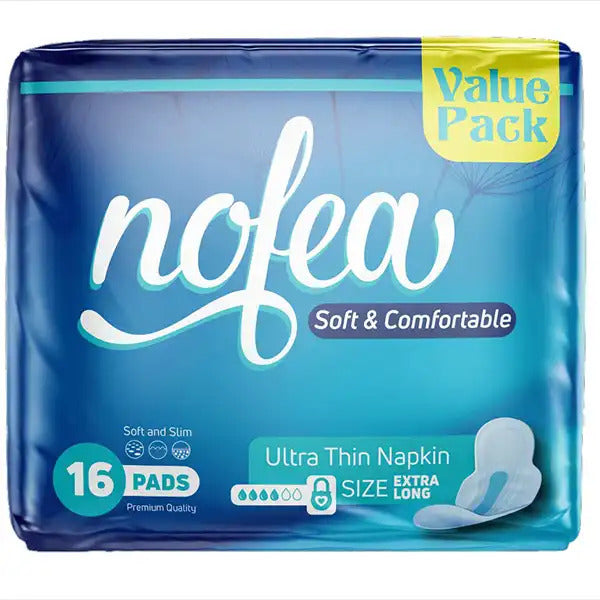 NOFEA ULTRA THIN NAPKIN EXTRALONG 16PCS