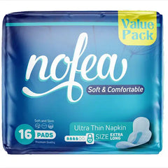 NOFEA ULTRA THIN NAPKIN EXTRALONG 16PCS