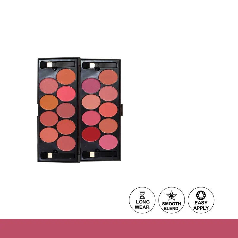 Glamorous Baked & Matte Blush On Kit 9+9 Colors 120Gm