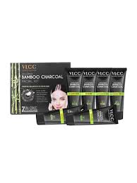 Vlcc Bamboo Charcoal Facial Kit 60Gm 6Pcs