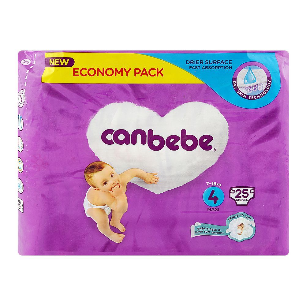 CANBEBE BABY DIAPERS 4 MAXI 25PCS