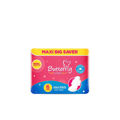 BUTTERFLY MAXI THICK BIG SAVER NAPKIN LONG 6PCS