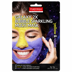 Purederm Galaxy Yellow & Violet Bubble Peel Off Mask Ads 468 12Gm