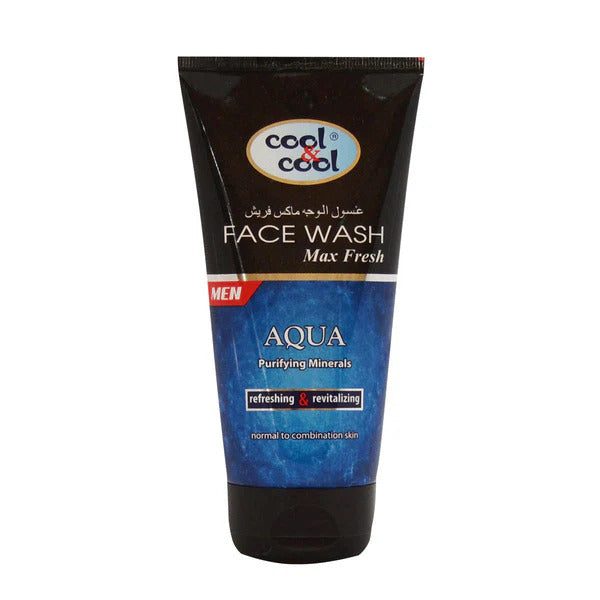 COOL & COOL MEN AQUA FACE WASH150ML