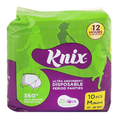 KNIX DISPOSABLE PERIOD PANTIES NAPKIN MEDIUM 10PCS  