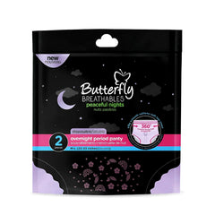 BUTTERFLY DISPOSABLE PERIOD PANTY NAPKIN M-L 2PCS