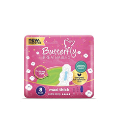 Butterfly Maxi Thick Cotton Napkin Extra Long 8pcs