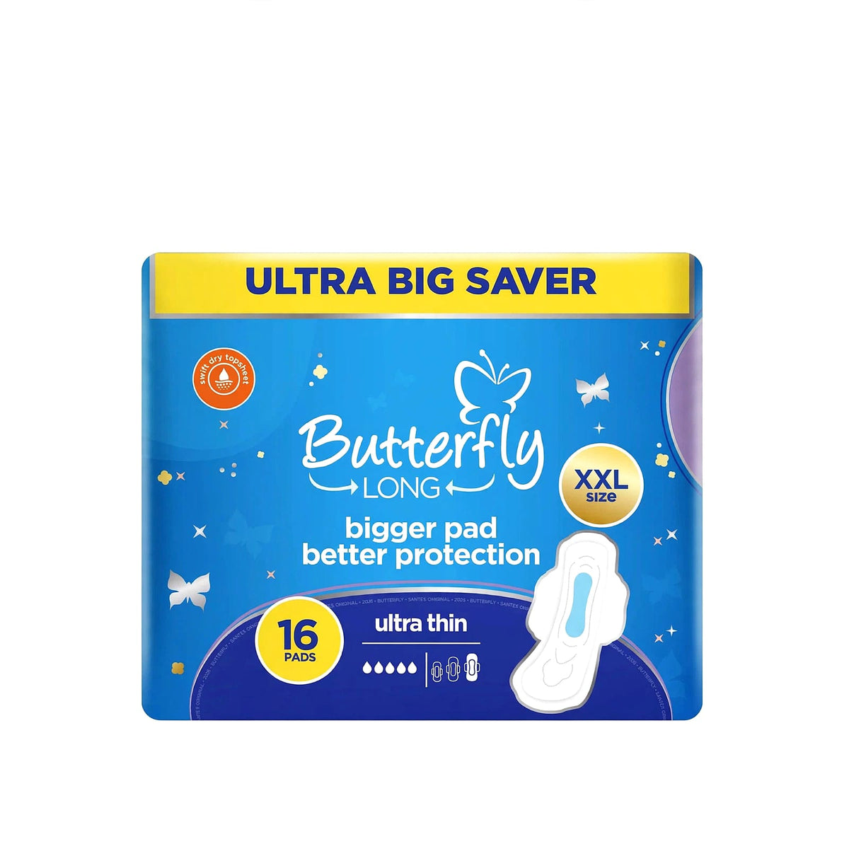 Butterfly Ultra Napkin Long XXLarge 16pcs