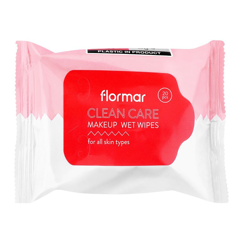 FLORMAR CLEAN CARE MAKEUP REMOVER WIPES 20PCS