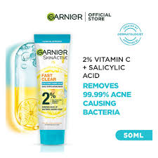 Garnier Fast Clear Acne Prone Face Wash 50Ml