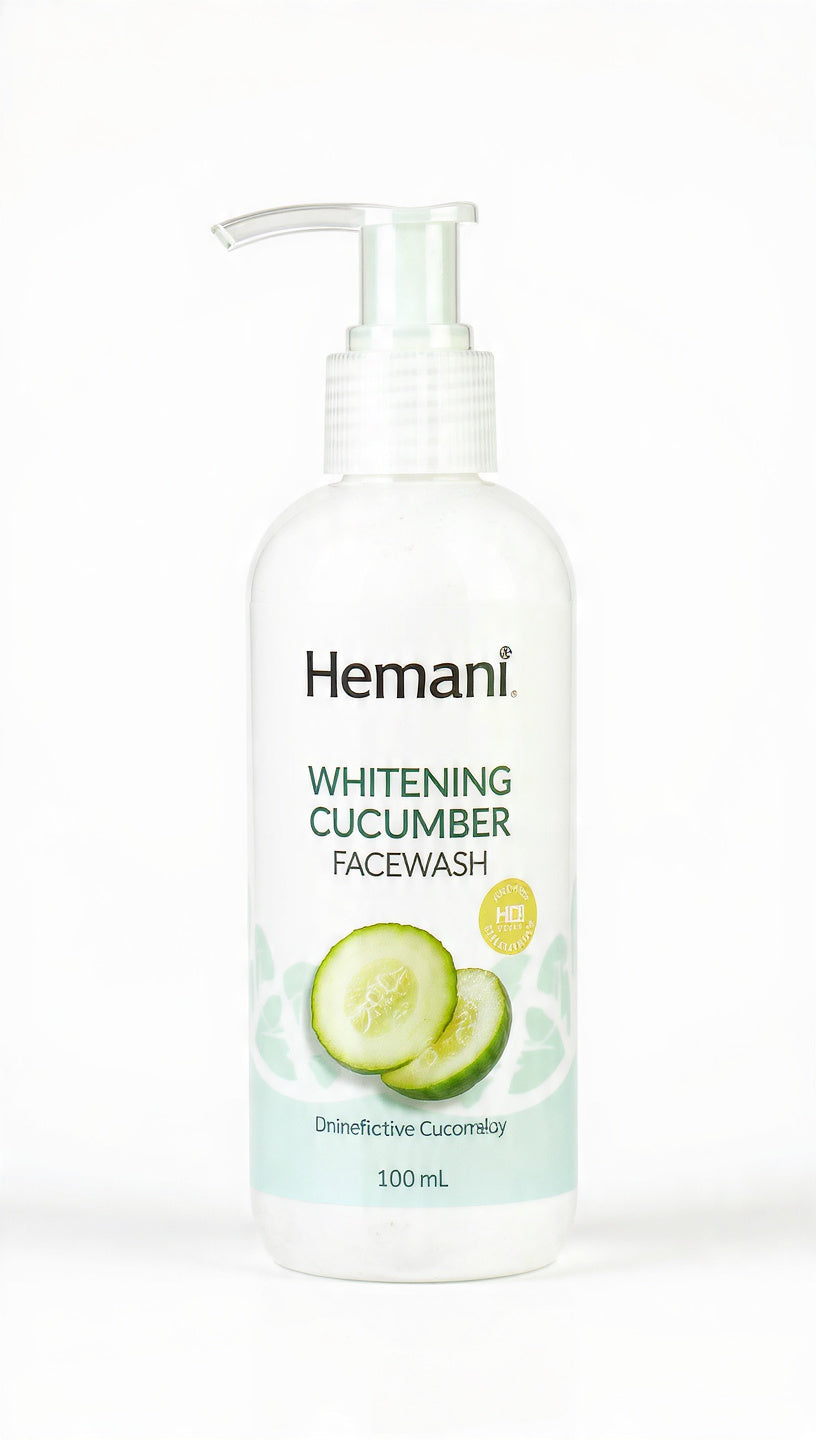 Hemani Whitening Cucumber Facewash 100Ml